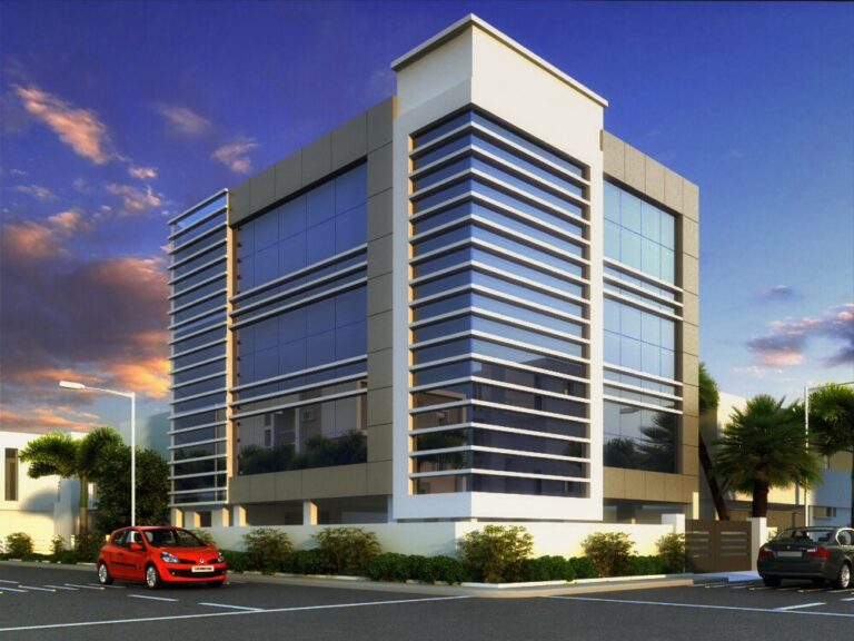 Commercial architecture project in Hyderabad - Kal Informatics - wallsasia