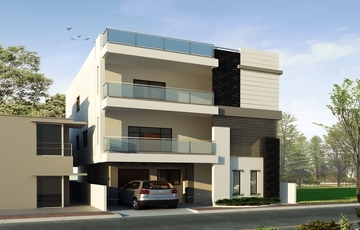 Mr. V.N Rao Residency External 3D Elevation