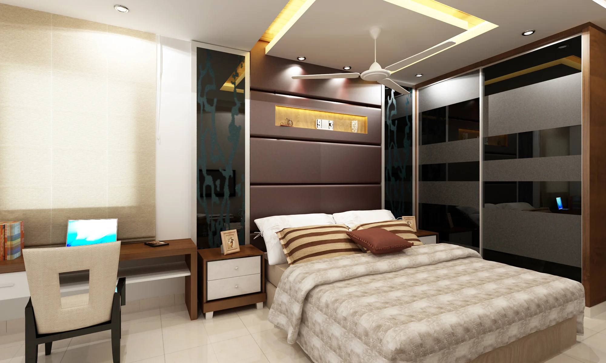 Stylish Bedroom Interior in Manikonda