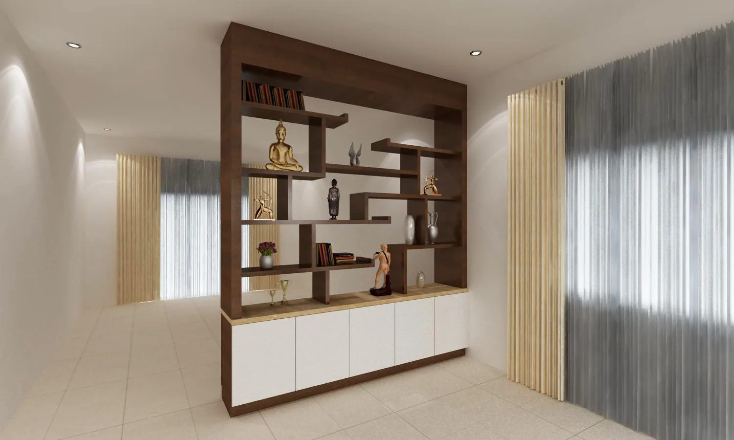 Wooden Partition Design in Tolichowki