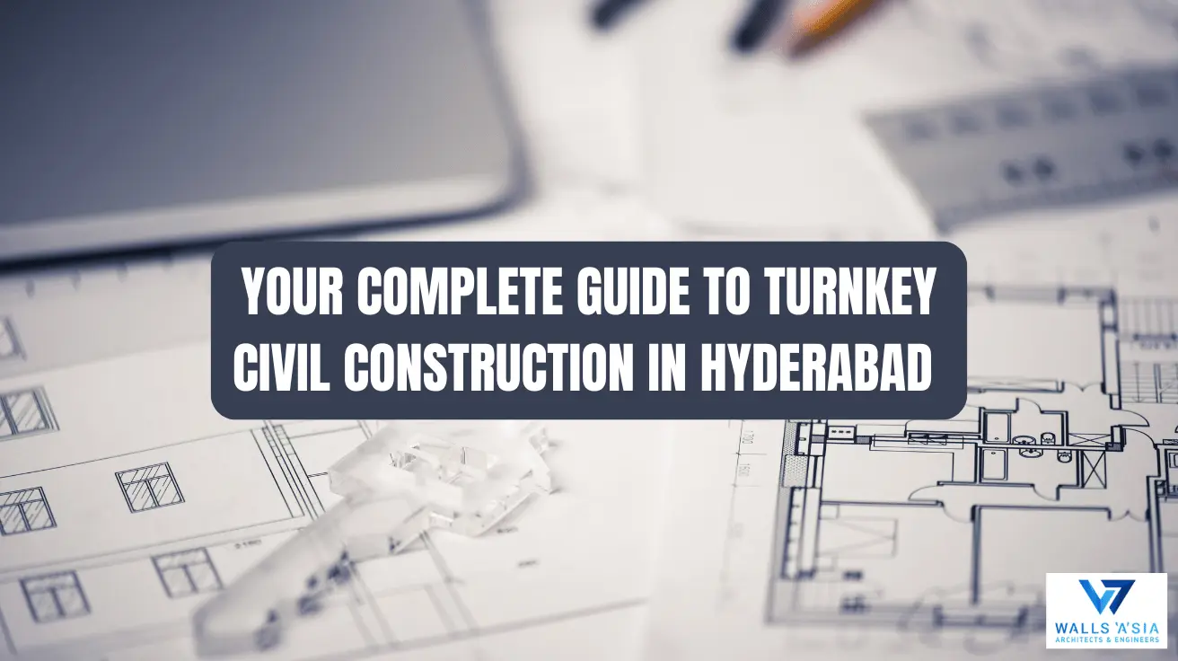 Turnkey civil construction in Hyderabad showing complete process from planning to building handover for business owners
