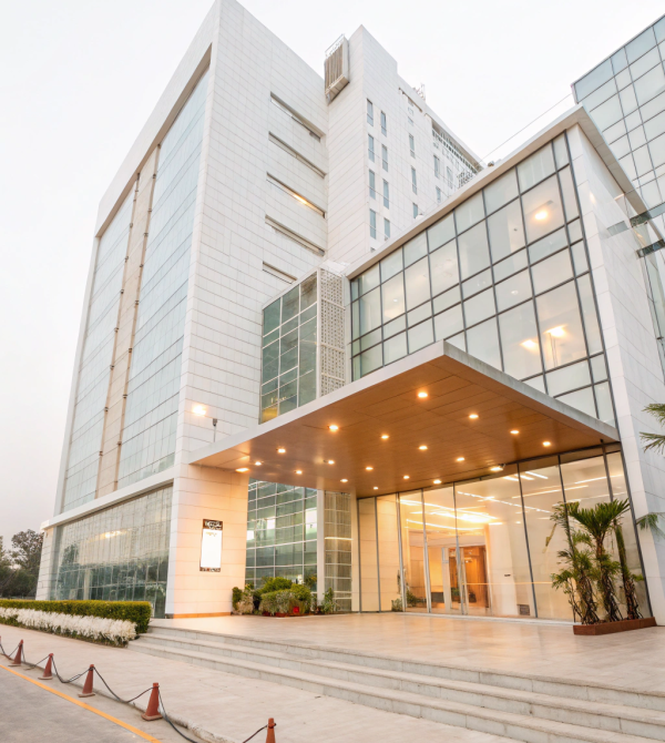 Modern building project managed by Hyderabad-based quantity surveyor experts