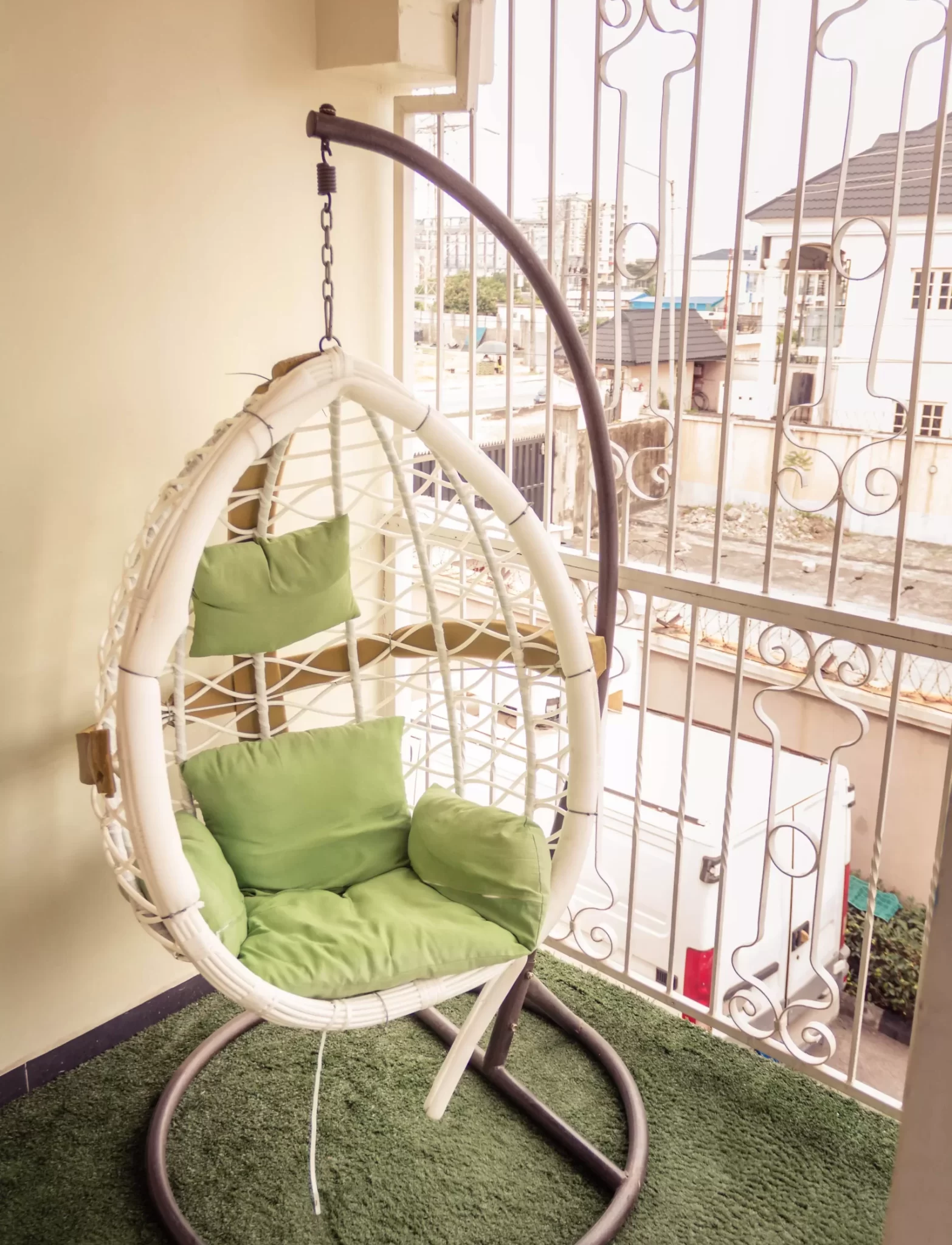 Install Hanging Chairs near Balcony: